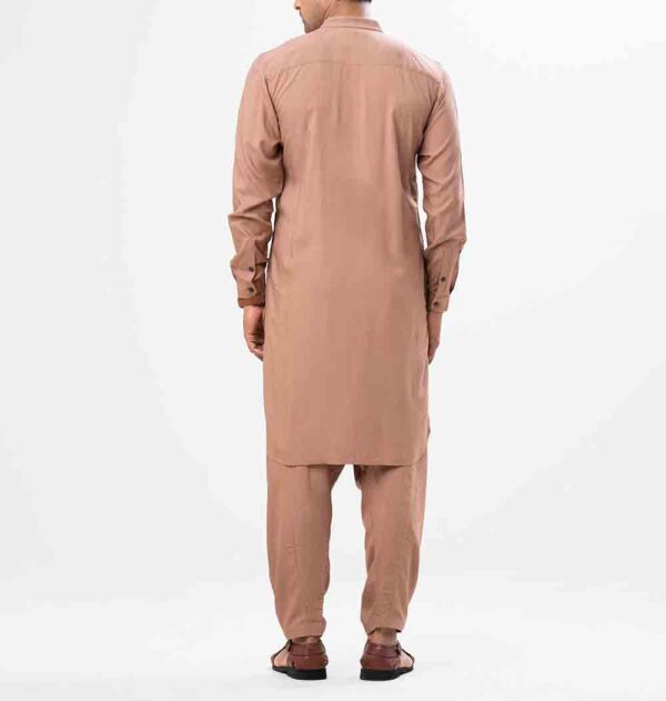 Brown Premium Viscose Kabli Panjabi Set - Image 3