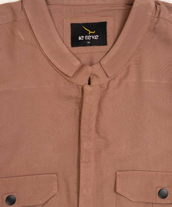 Brown Premium Viscose Kabli Panjabi Set - Image 2